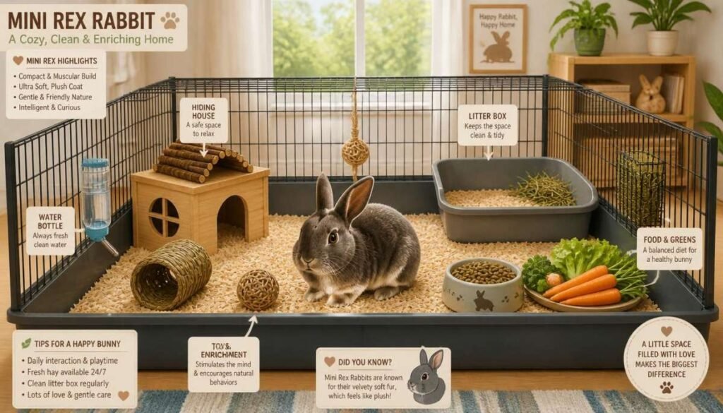 Housing Requirements for a Mini Rex Rabbit