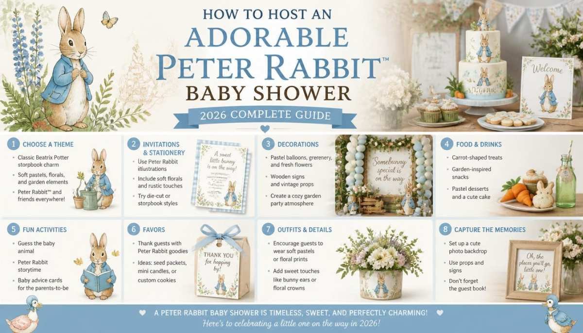 How To Host An Adorable Peter Rabbit Baby Shower 2026 Complete Guide - Peter Rabbit Baby Shower