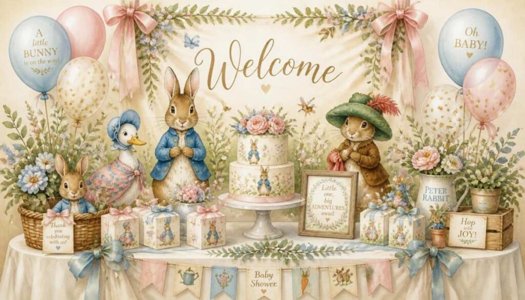 Welcome Décor for Your Peter Rabbit Baby Shower - Peter Rabbit Baby Shower