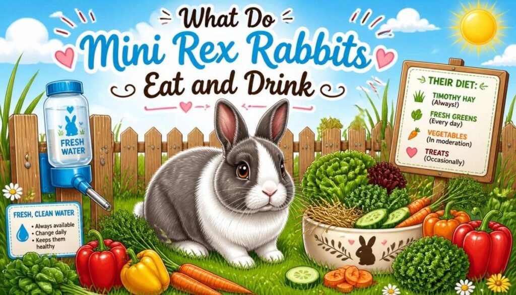 What Do Mini Rex Rabbits Eat and Drink
