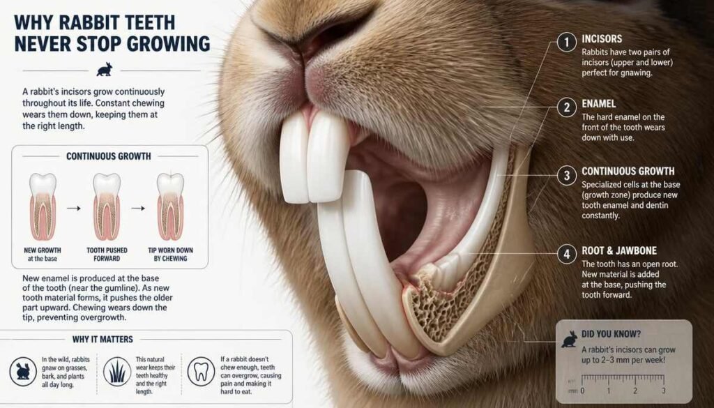 Why Rabbit Teeth Never Stop Growing