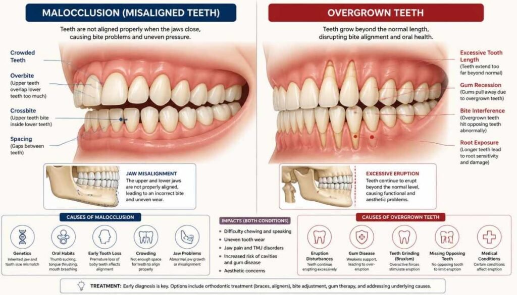 Malocclusion and Overgrown Teeth Explained